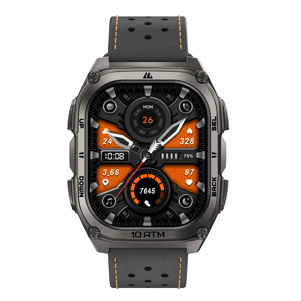 KOSPET 22mm Premium Archlan Leather Strap#color_black