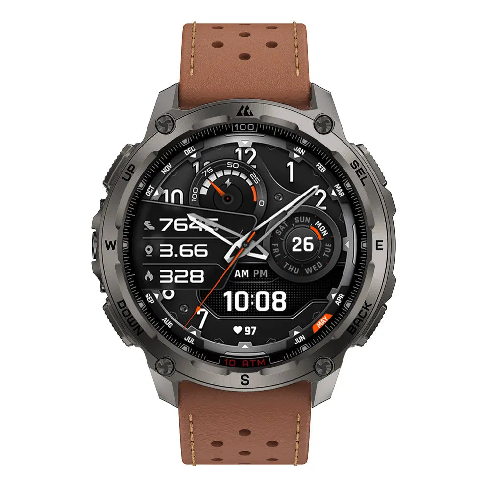 KOSPET 22mm Premium Archlan Leather Strap#color_brown