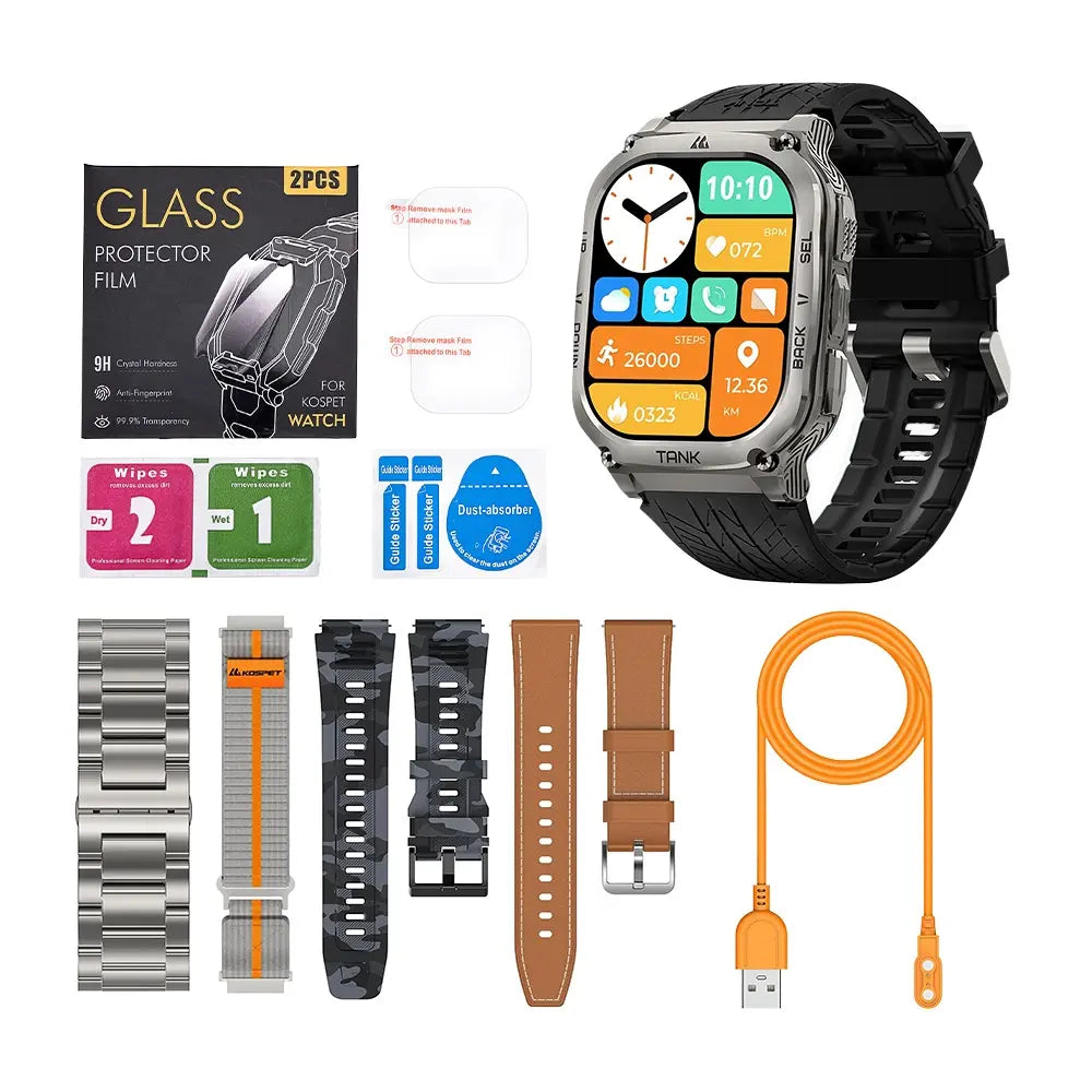 kospet-m3-smartwatch-black-with-silicone-straps#color_silver^package_Ultimate Pack